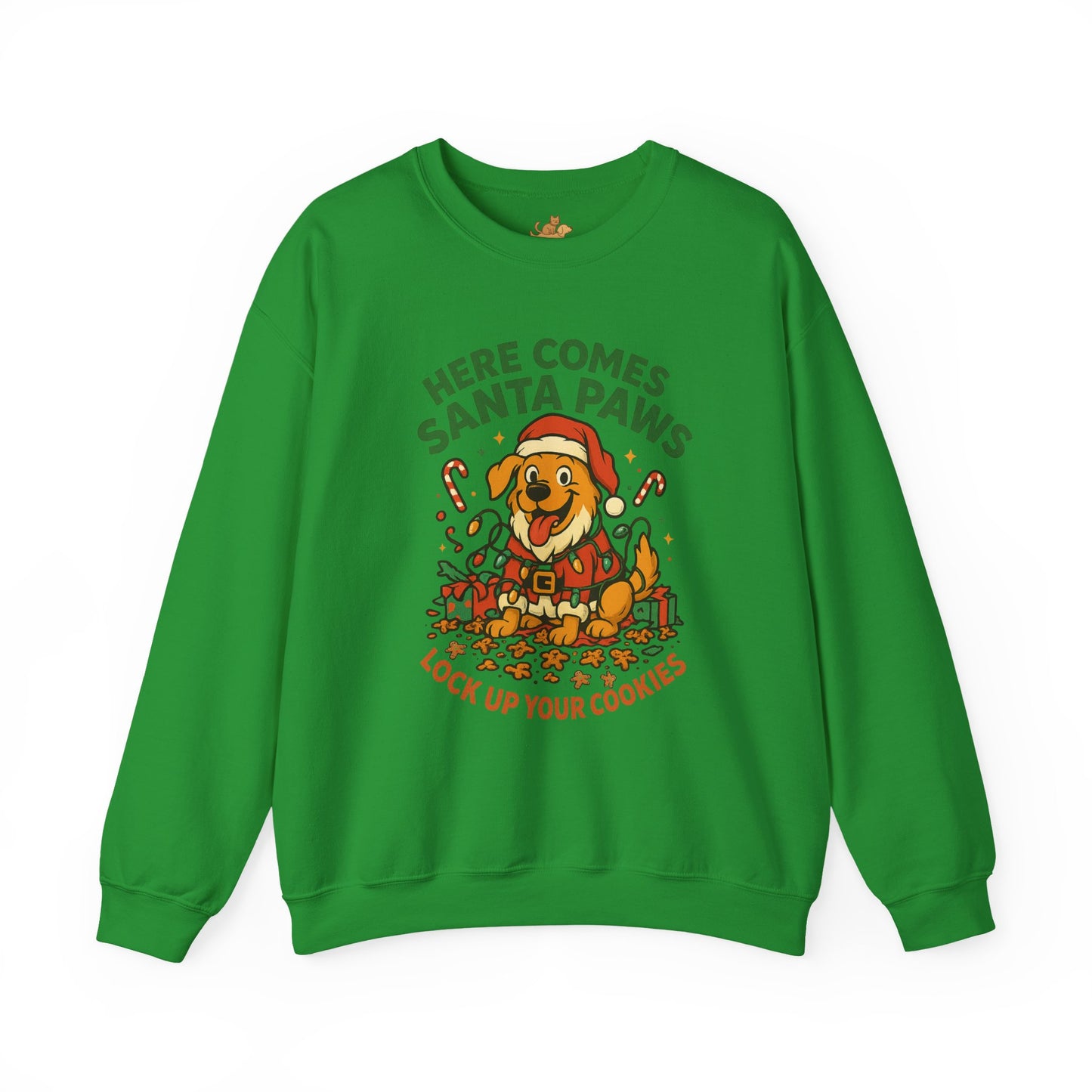 Here Comes Santa Paws Holiday Crewneck