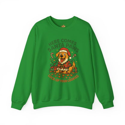 Here Comes Santa Paws Holiday Crewneck