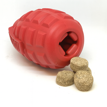 Grenade Rubber Chew Toy & Treat Dispenser