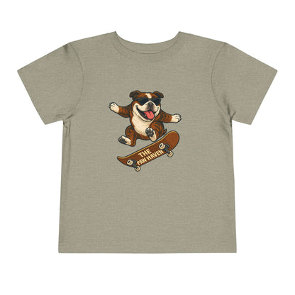 Skateboarding Dog Toddler Tee
