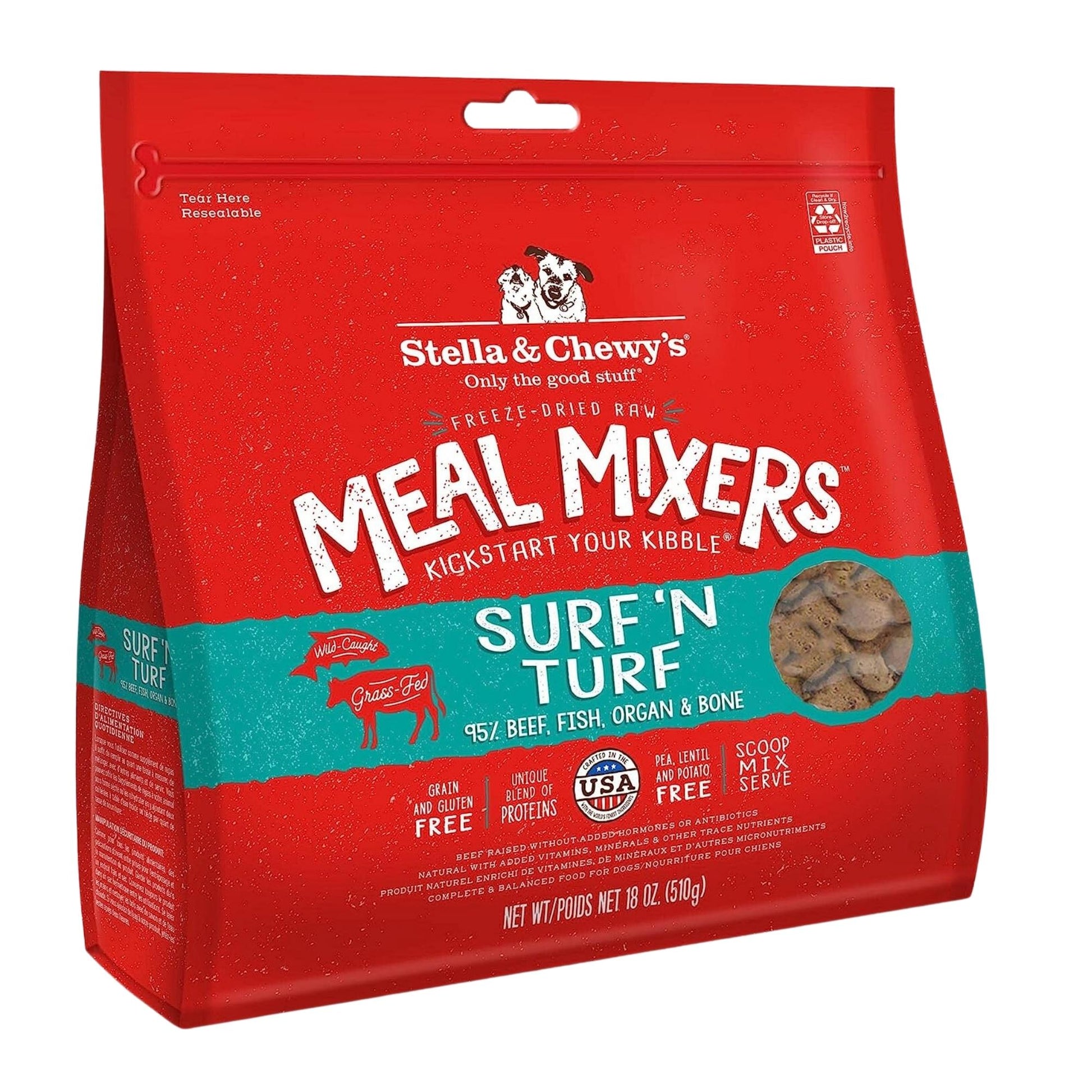 Stella & Chewy'S Dog Freeze-Dried Mixer Surf & Turf 18oz. Default Title