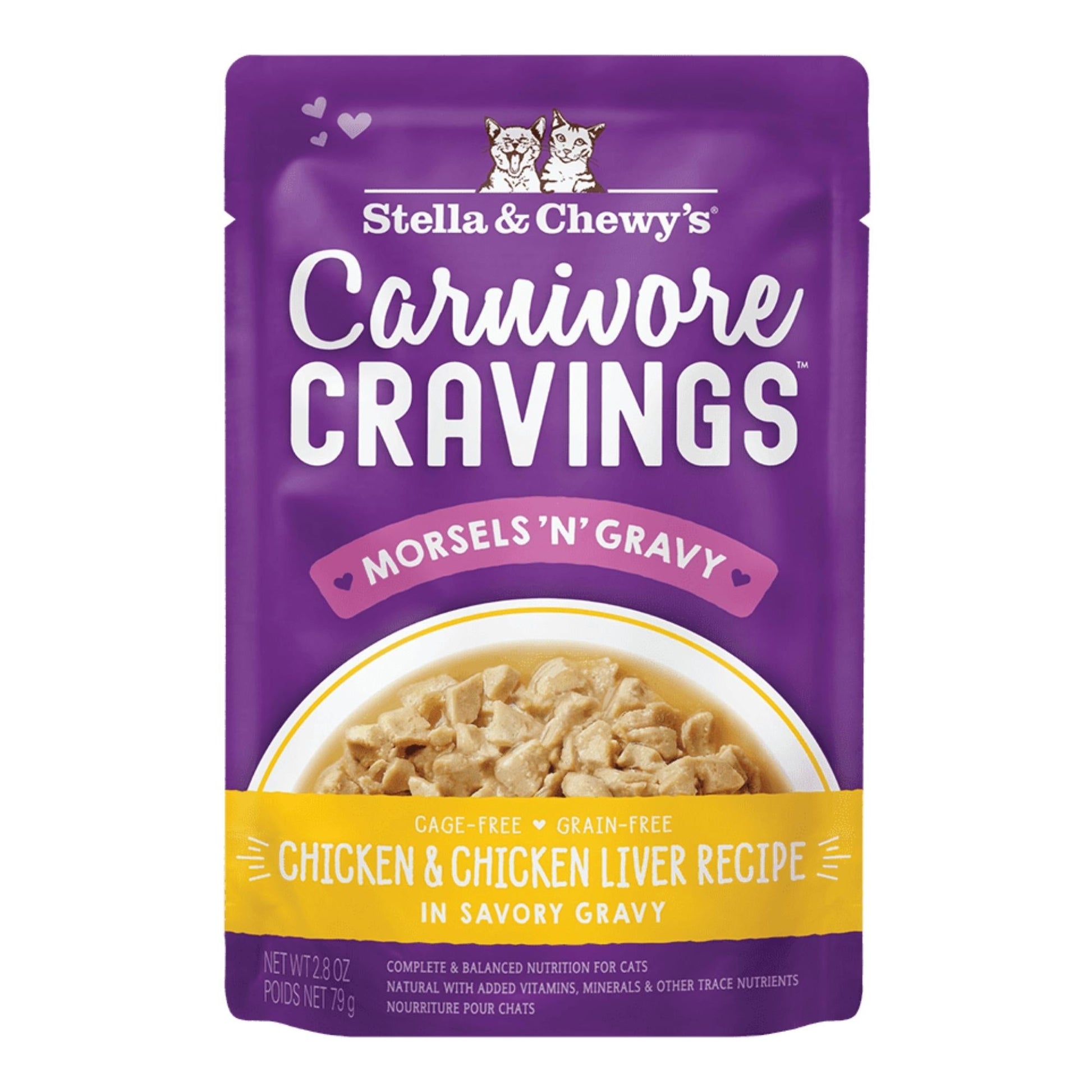 Stella & Chewy's Carnivore Cravings Morsels'N'Gravy Chicken & Chicken Liver Recipe 2.8oz. Default Title