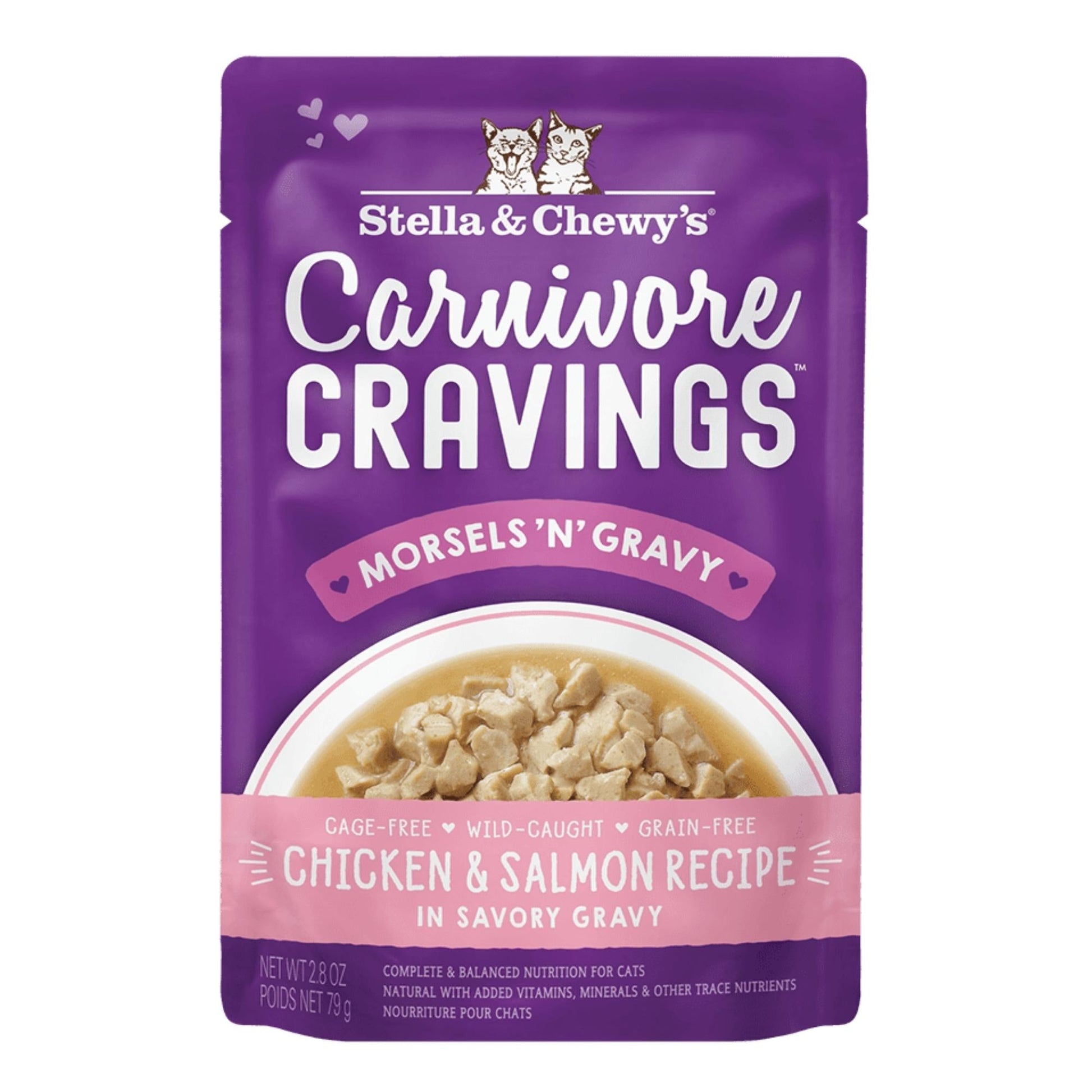 Stella & Chewy's Carnivore Cravings Morsels'N'Gravy Chicken & Salmon Recipe 2.8oz. Default Title