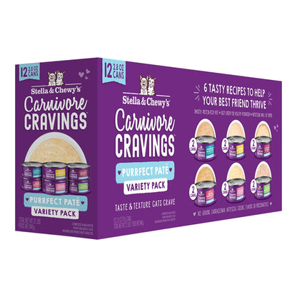 Stella & Chewy's Cat Carnivore Purrfect Pate Variety Pack 2.8oz. Default Title
