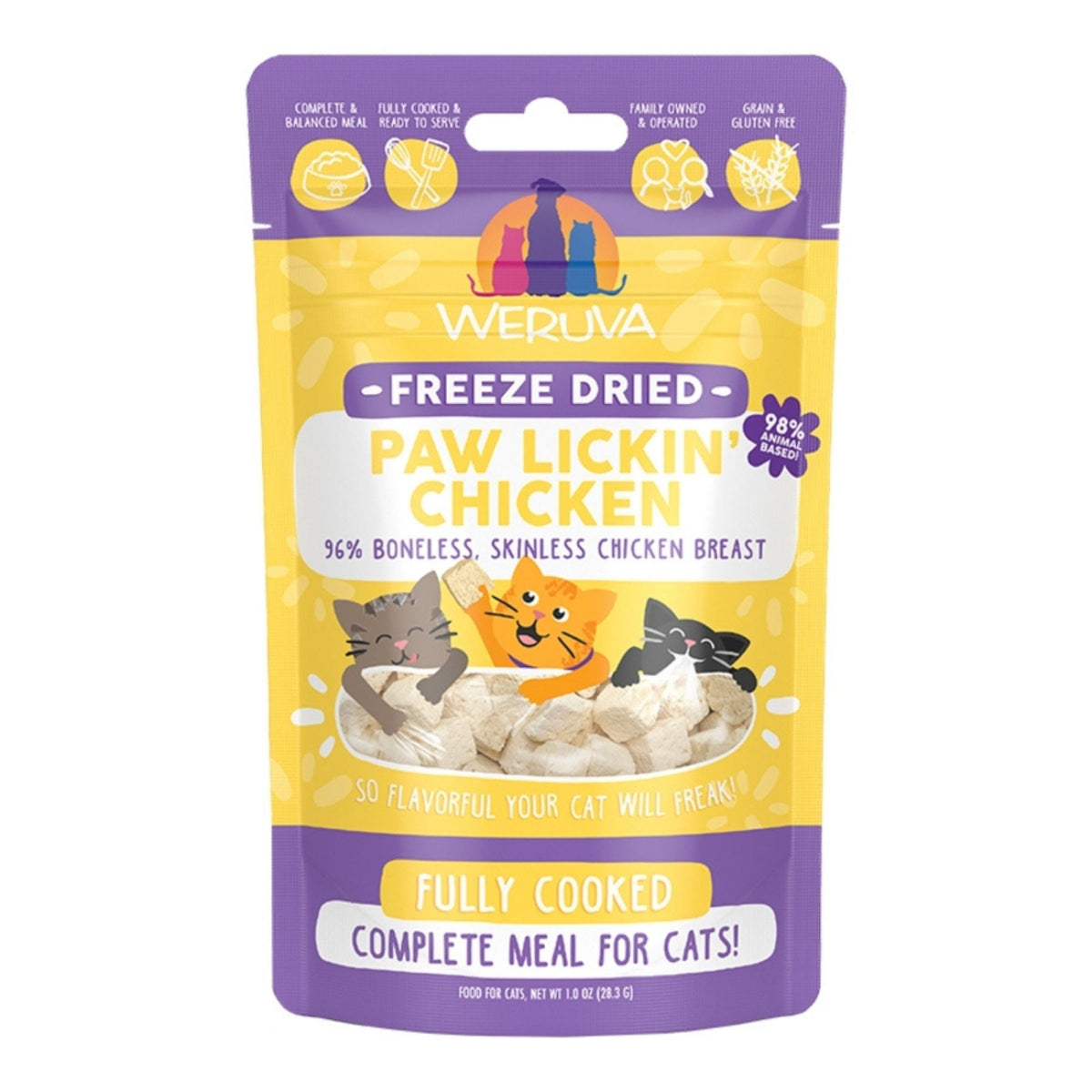 Weruva Cat Freeze-Dried Paw Lickin' Chicken 1oz.