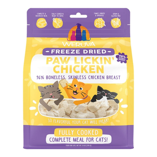 Weruva Cat Freeze-Dried Paw Lickin' Chicken 7oz.
