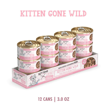 Cats In The Kitchen Cat Grain Free Kitten Gone Wild Salmon Recipe 3oz. (Case of 12)