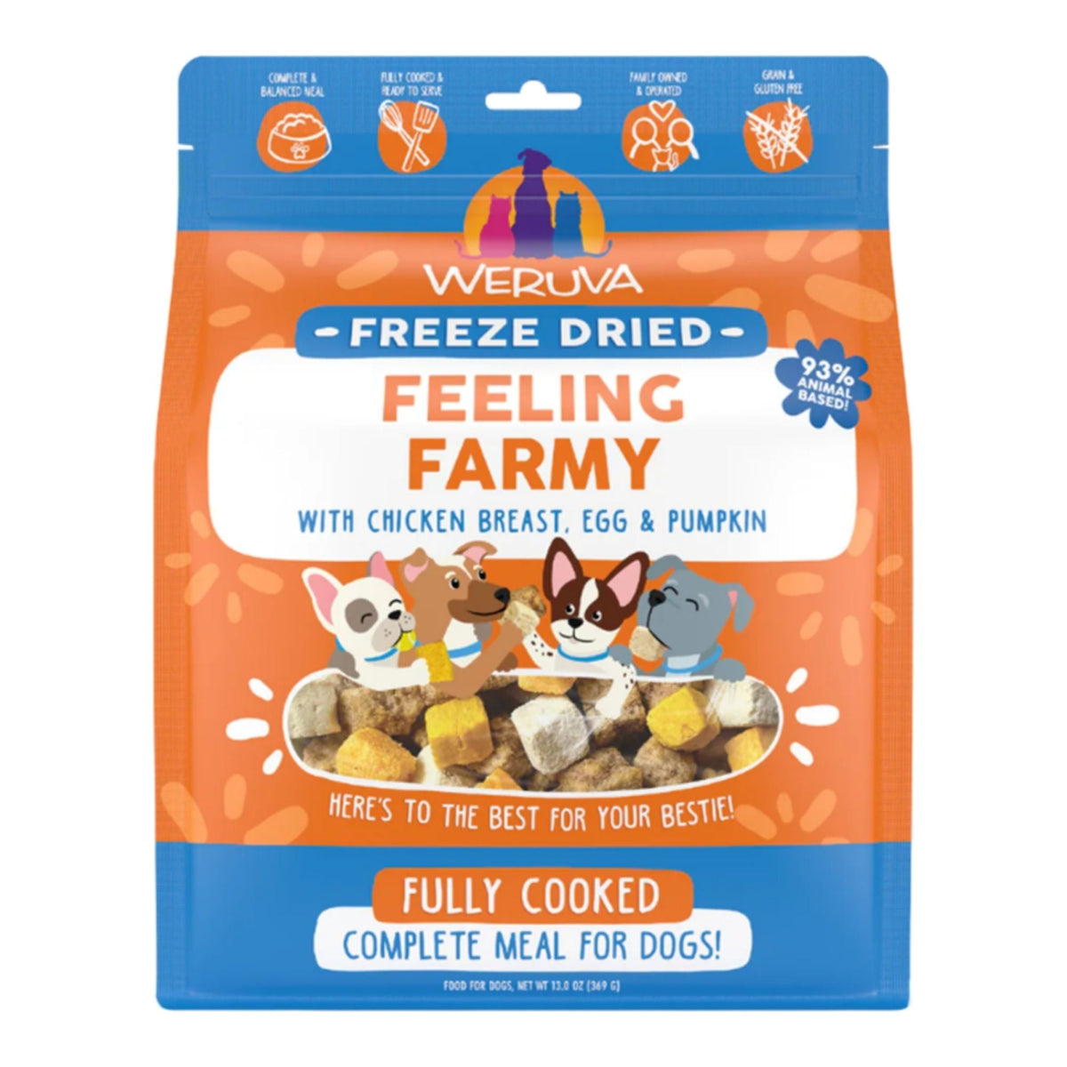 Weruva Dog Freeze-Dried Feeling Farmy 13oz.