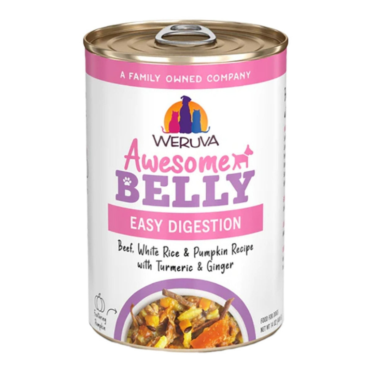 Weruva Dog Belly Beef & Rice 14oz.  (Case of 10)