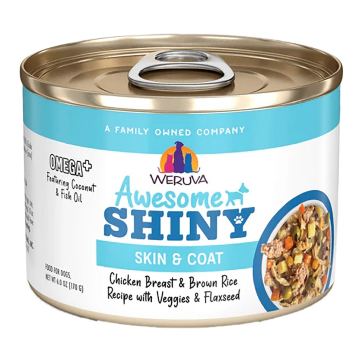 Weruva Dog Shiny Chicken & Veggie 6oz. (Case of 8)