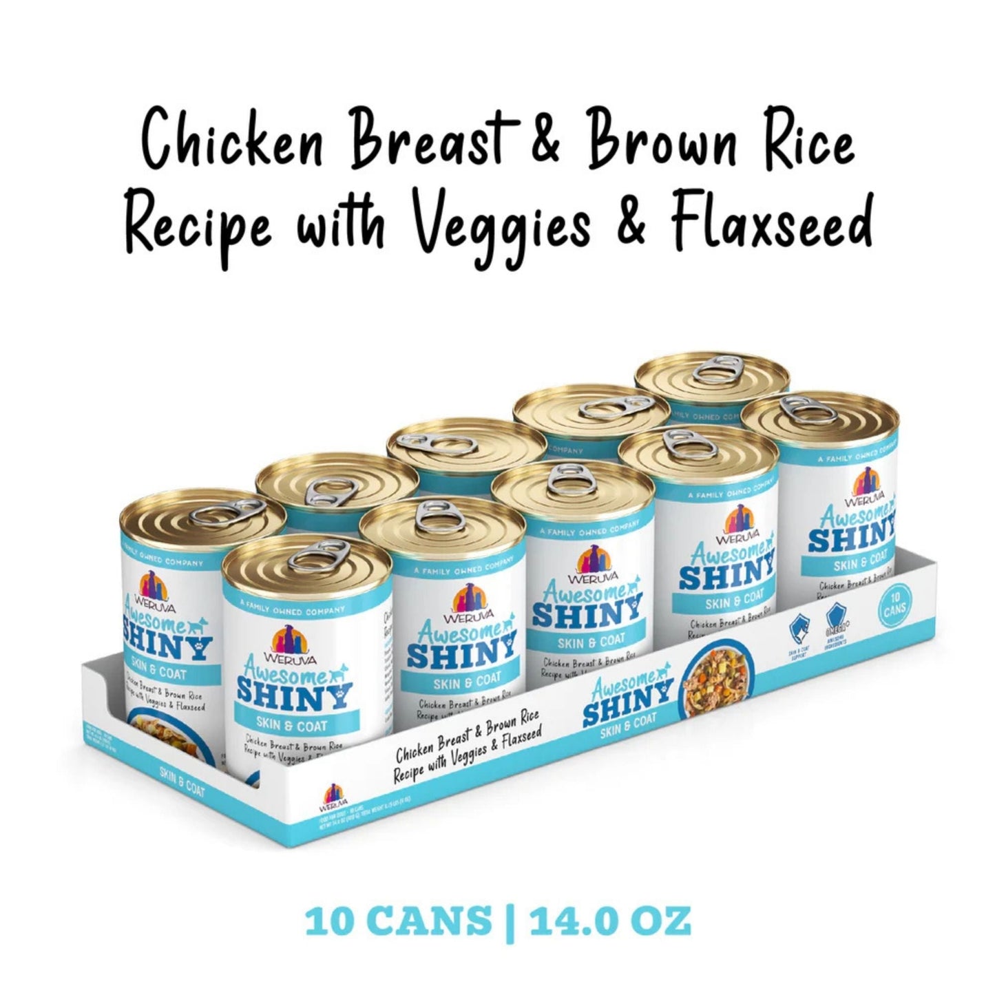 Weruva Dog Shiny Chicken & Veggie 14oz.  (Case of 10)