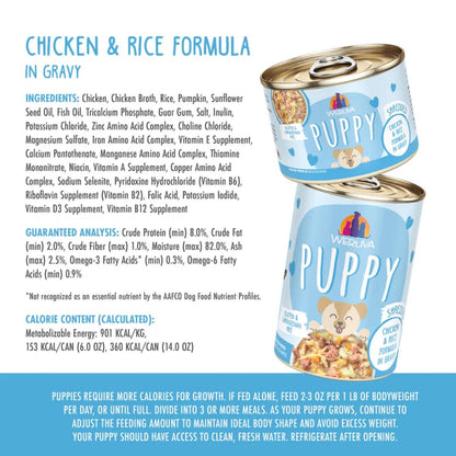 Weruva Dog Puppy Chicken & Rice Formula 6oz. - (Case of 8)