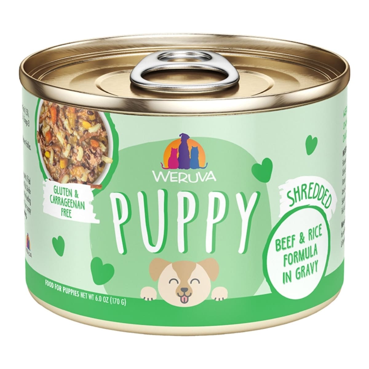 Weruva Dog Puppy Beef & Rice Formula 6oz. - (Case of 8)