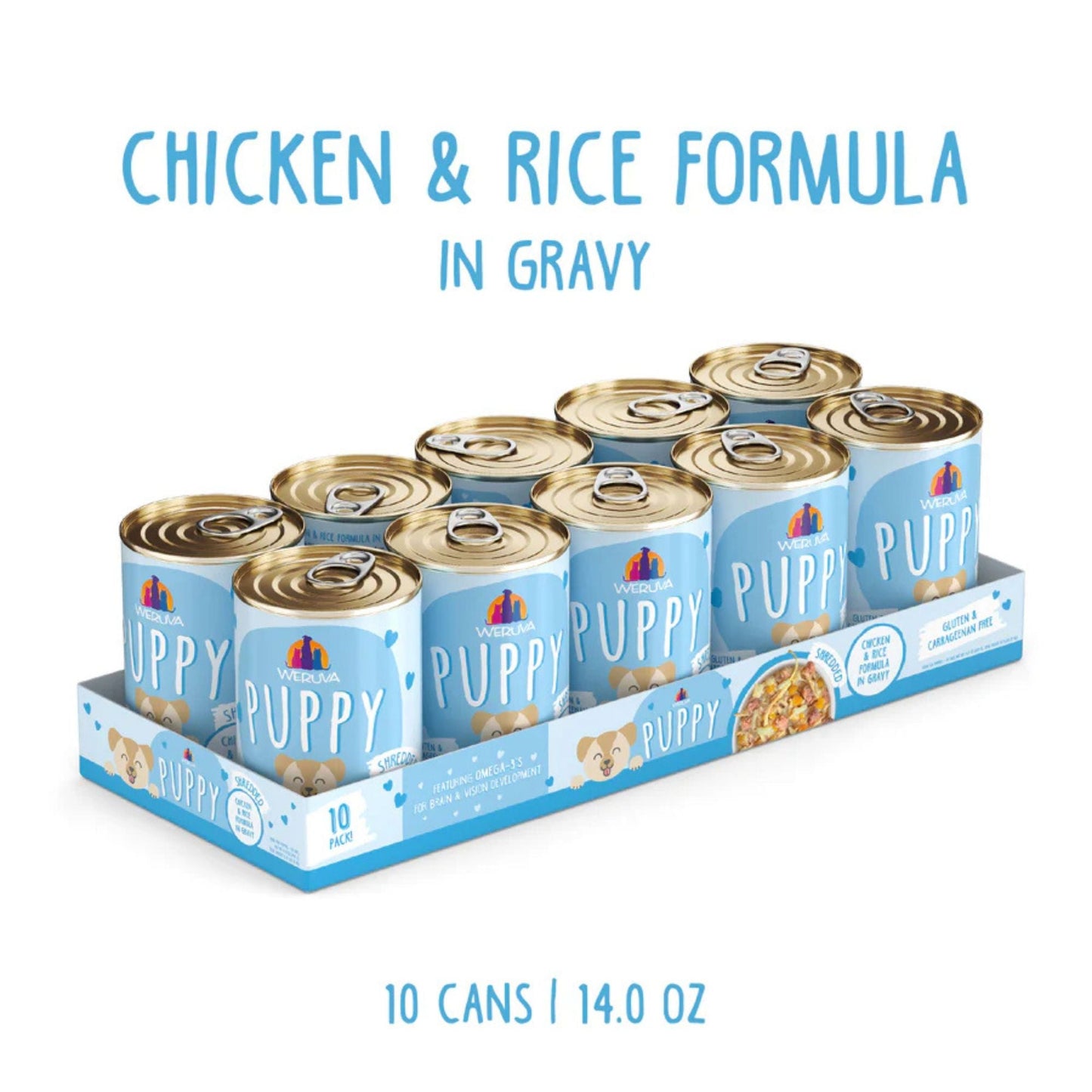 Weruva Dog Puppy Chicken & Rice Formula 14oz. - (Case of 10)