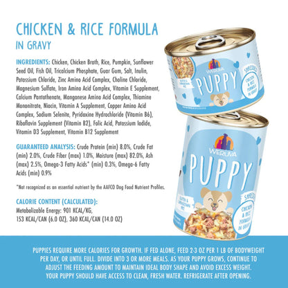 Weruva Dog Puppy Chicken & Rice Formula 14oz. - (Case of 10)