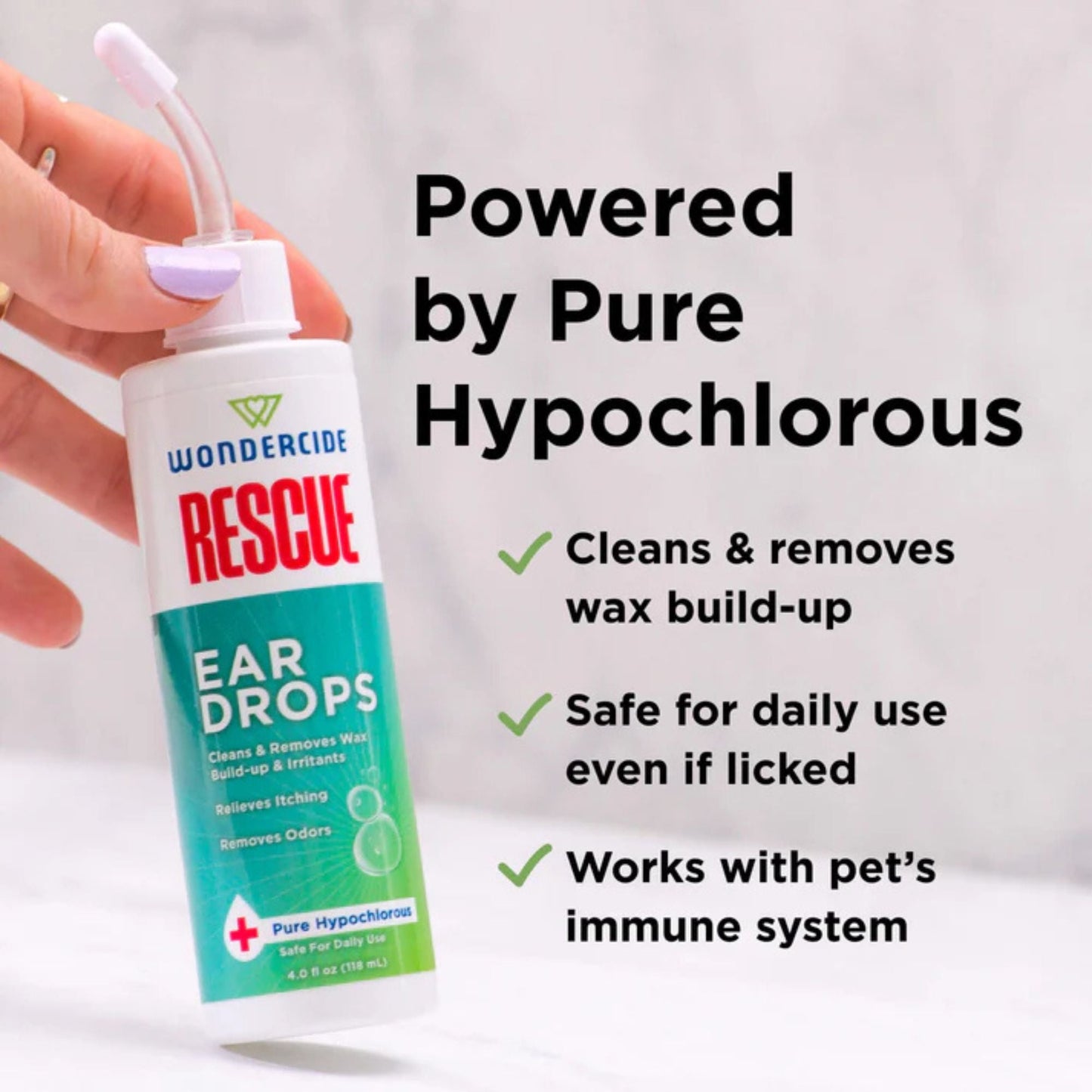 Wondercide Dog & Cat Rescue Ear Drops 4oz.