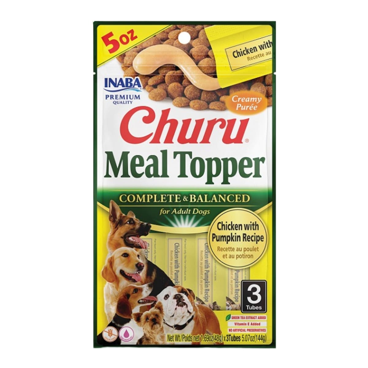 Inaba Churu Meal Topper Dog 5.07oz. Chicken Pumpkin