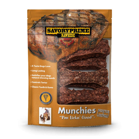 Savory Prime Munchie Bone Dog Treat Beef