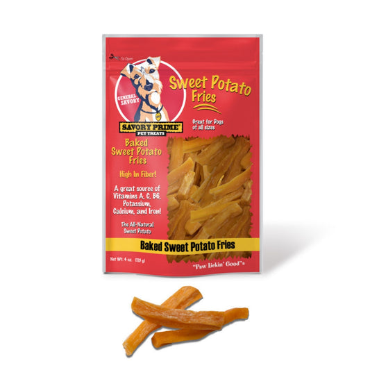 Savory Prime Baked Sweet Potato Fries Dog Treat 1ea/4oz.