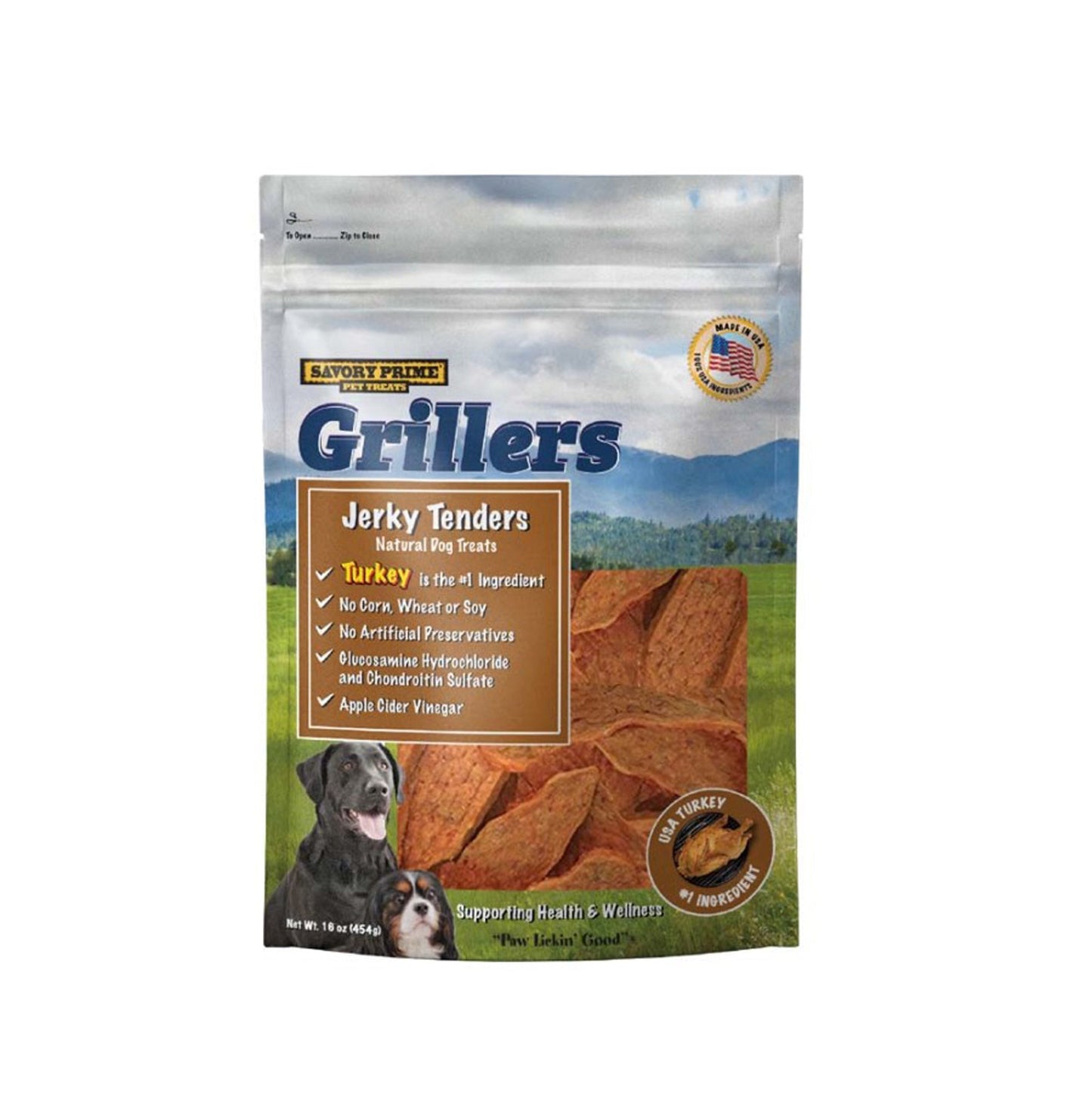 Savory Prime Grillers Jerky Tenders Dog Treats Turkey