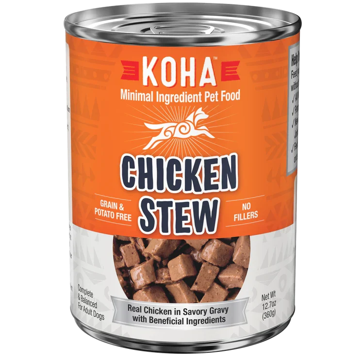 Koha Dog Grain Free Stew Chicken 12.7oz. (Case of 12)
