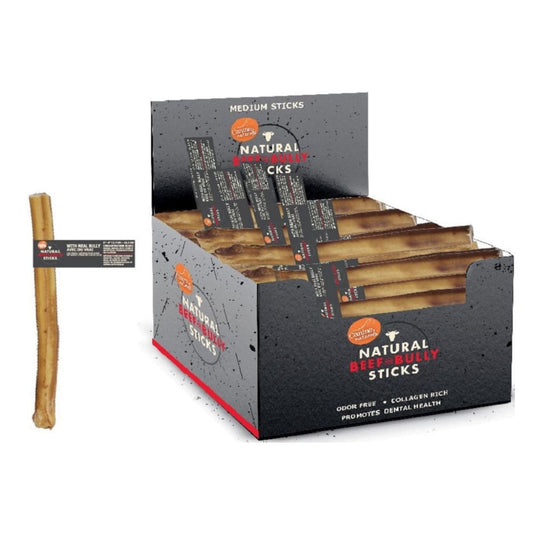 Canine Natural Beef & Bully Sticks Dog 5" 48Ct Display Box
