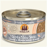 Weruva Cat Stew! Goody Stew Shoes Chicken and Salmon Dinner in Gravy 2.8oz. (Case Of 12)