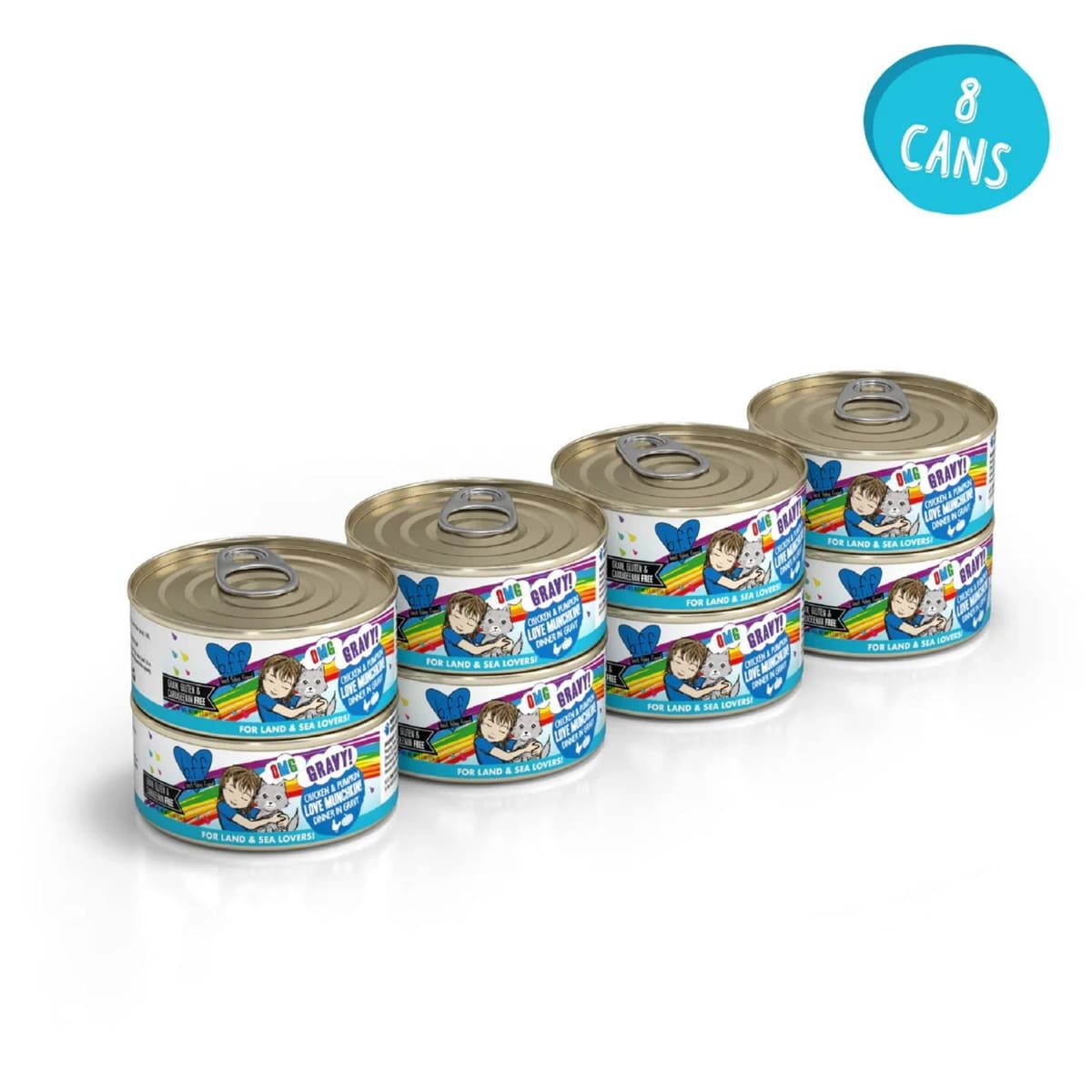 BFF Cat Omg Gravy Love Munchkin Chicken 5.5oz. - (Case of 8)