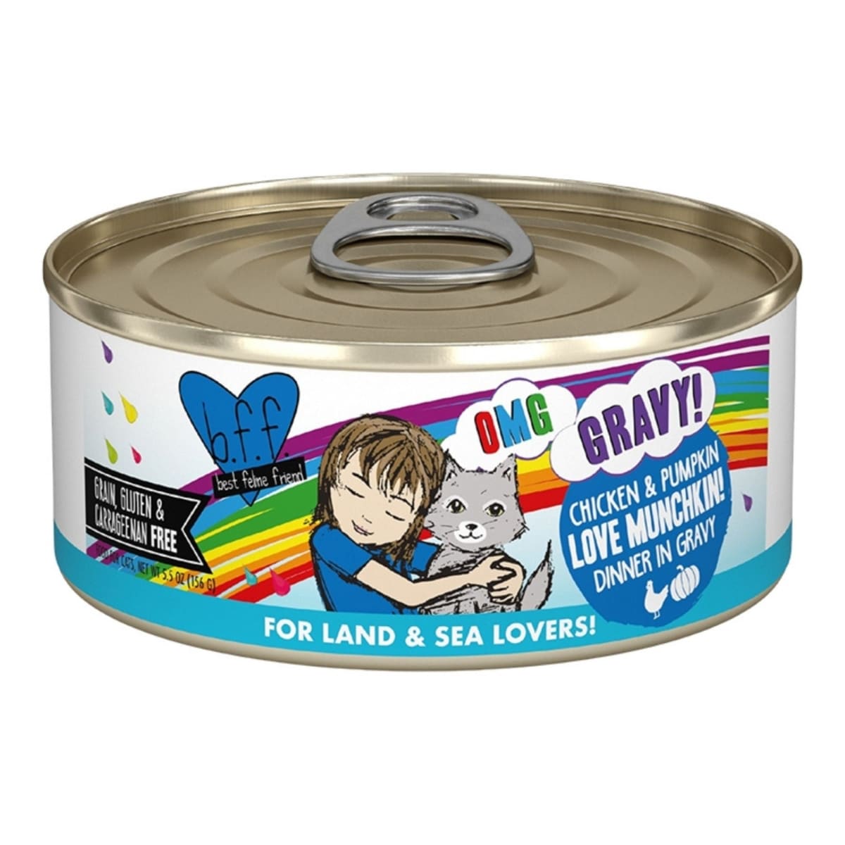 BFF Cat Omg Gravy Love Munchkin Chicken 5.5oz. - (Case of 8)