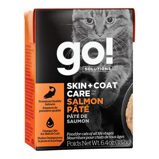 Go! Cat Skin & Coat Care Pate Salmon With Grain 6.4oz. (Case of 24)