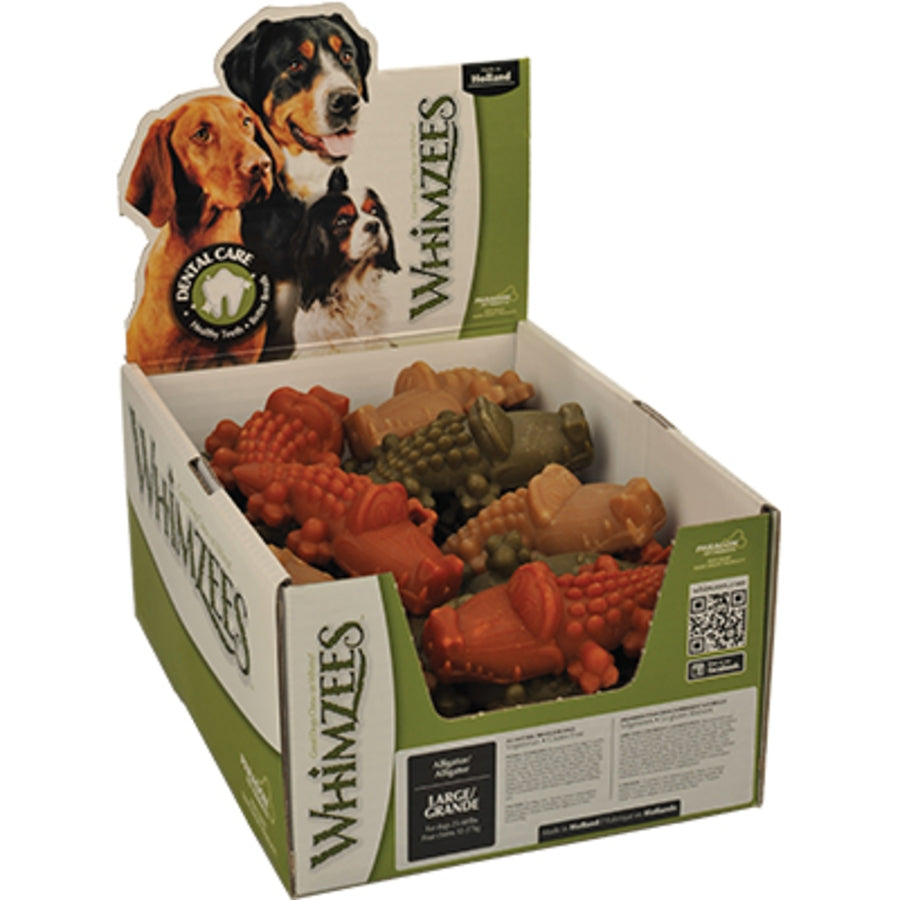 Whimzees Bulk Box Alligator Large 30 Count