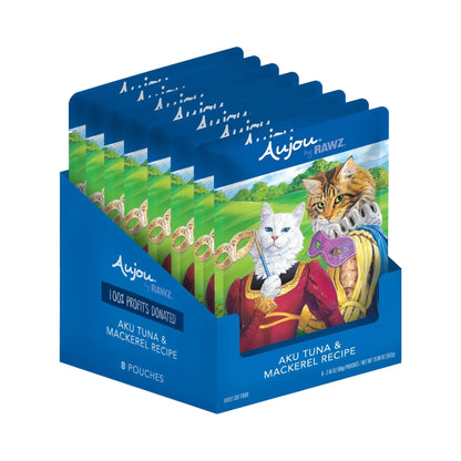 Rawz Aujou Cat Pouch Tuna Mackerel 2.4oz. (Case of 8)