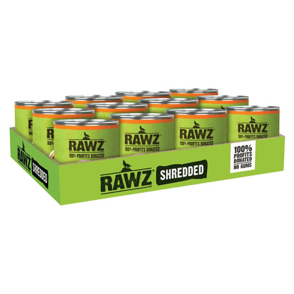 Rawz Shredded Dog Chicken Breast Pumpkin New Zealand Green Mussels 10oz. (Case of 12)
