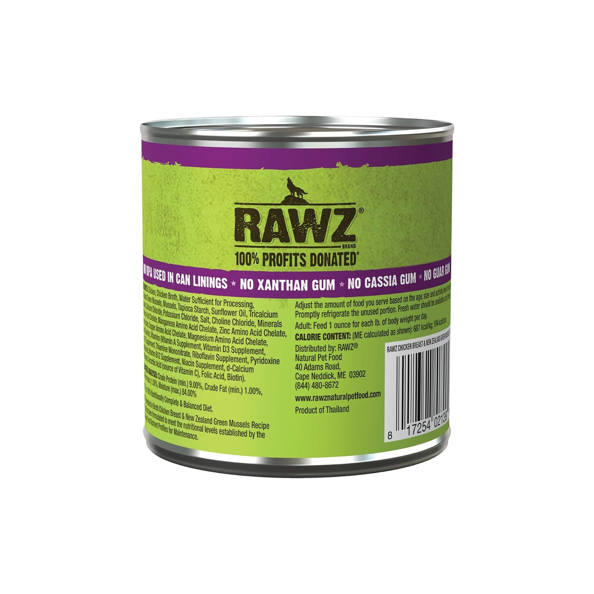 Rawz Shredded Dog Chicken Breast New Zealand Green Mussels 10oz. (Case of 12)