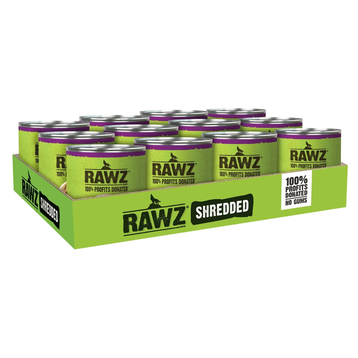 Rawz Shredded Dog Chicken Breast New Zealand Green Mussels 10oz. (Case of 12)