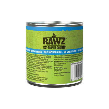 Rawz Shredded Dog Chicken Breast Coconut New Zealand Green Mussels 10oz. (Case of 12)