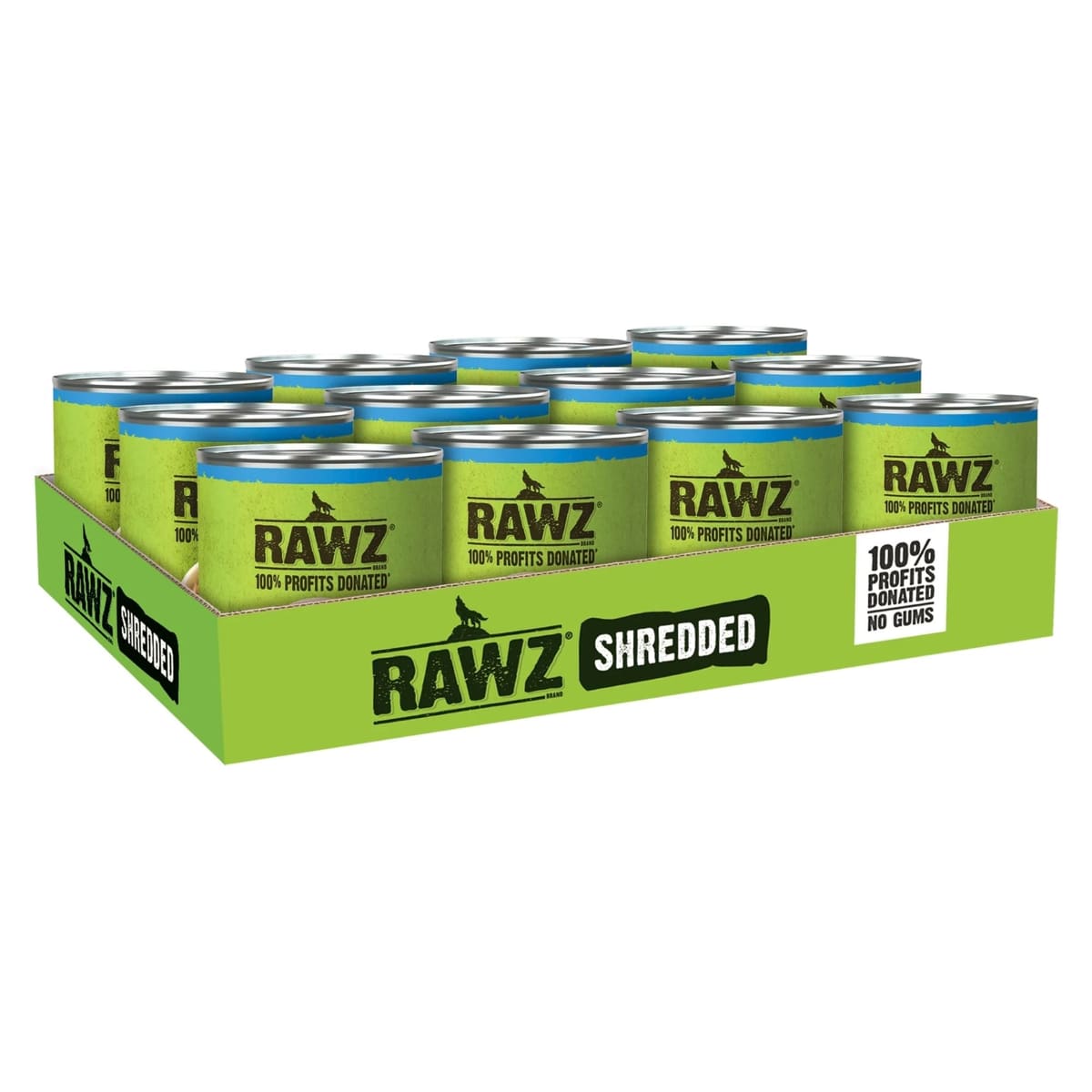 Rawz Shredded Dog Chicken Breast Coconut New Zealand Green Mussels 10oz. (Case of 12)