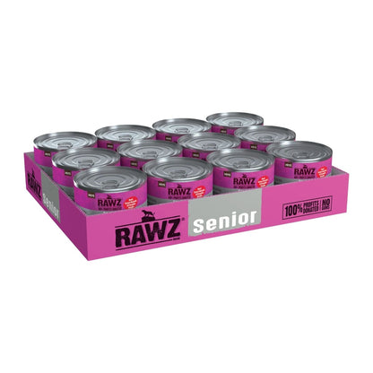 Rawz Senior Cat Beef Green Mussels Pmpkn Pate 5.5oz. (Case of 24)