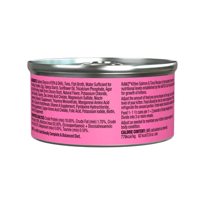 Rawz Kitten Cat Chicken Tuna Pate 2.8oz. (Case of 18)