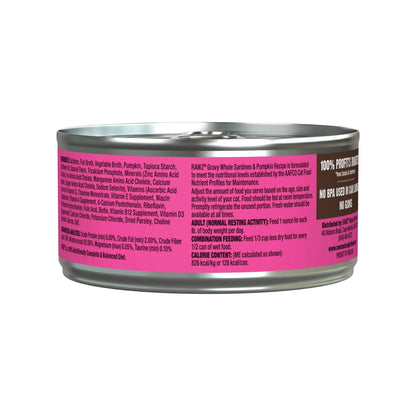 Rawz Cat Gravy Whole Sardine Pumpkin 5.5oz. (Case of 24)