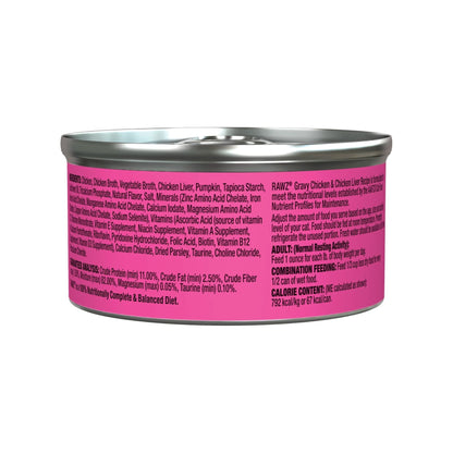 Rawz Cat Gravy Chicken Chicken Liver 3oz. (Case of 18)