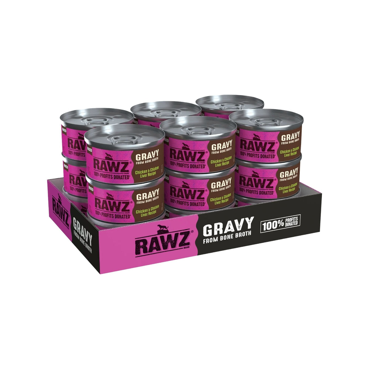 Rawz Cat Gravy Chicken Chicken Liver 3oz. (Case of 18)
