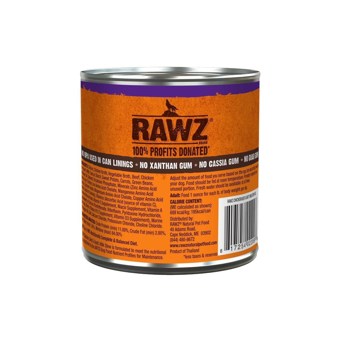 Rawz Stew Dog Chicken Beef Goat Milk 10oz. (Case of 12)