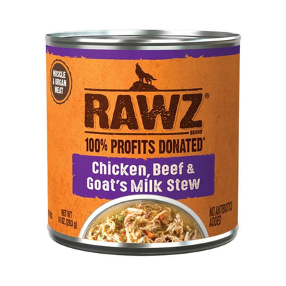 Rawz Stew Dog Chicken Beef Goat Milk 10oz. (Case of 12)