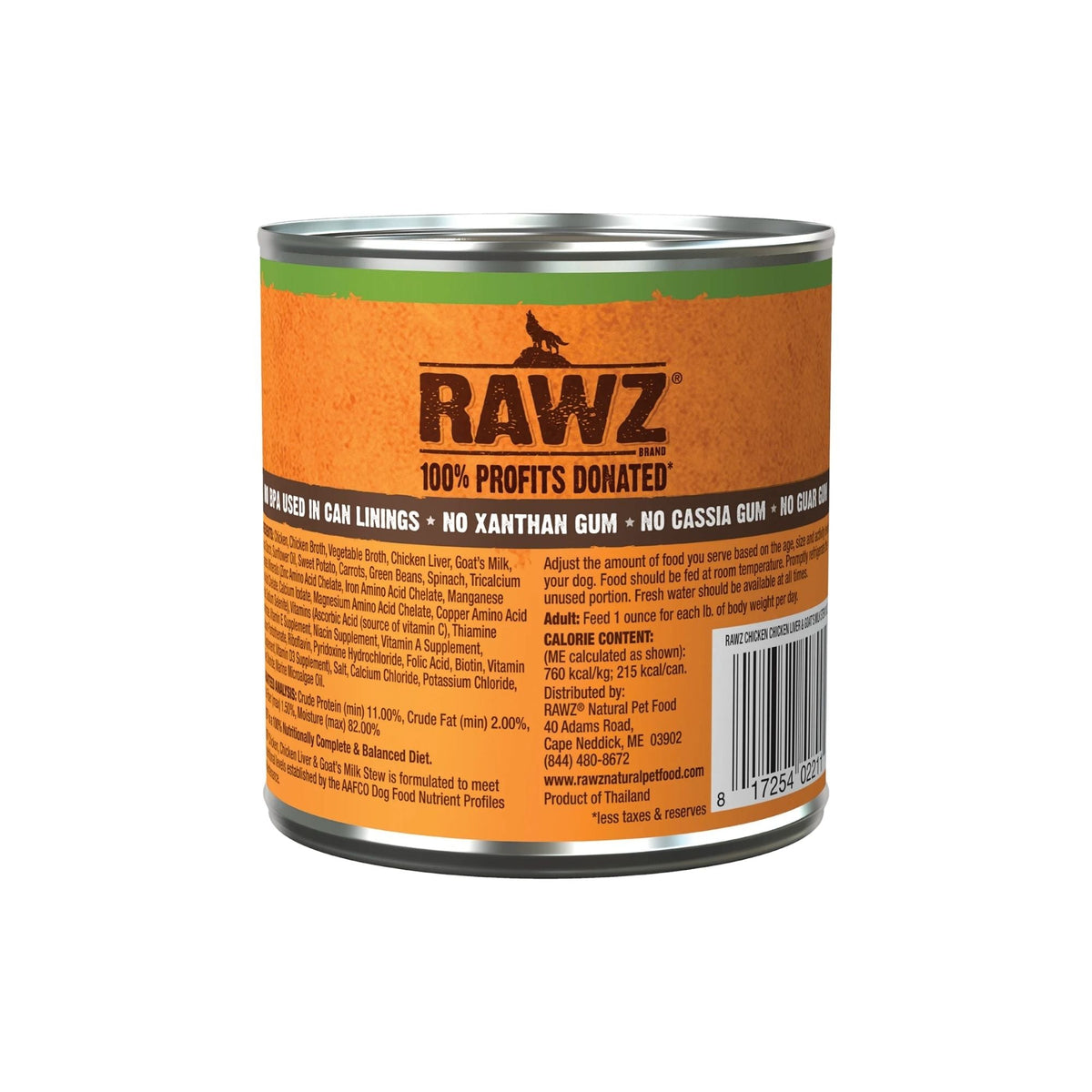 Rawz Stew Dog Chicken Chicken Liver Goat Milk 10oz. (Case of 12)
