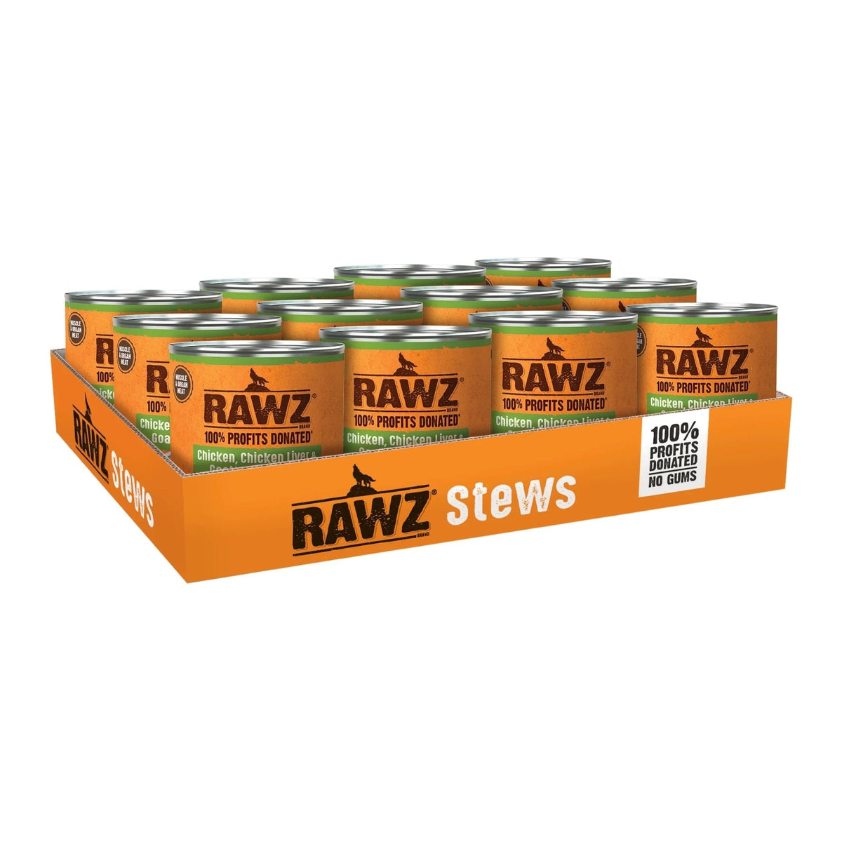Rawz Stew Dog Chicken Chicken Liver Goat Milk 10oz. (Case of 12)
