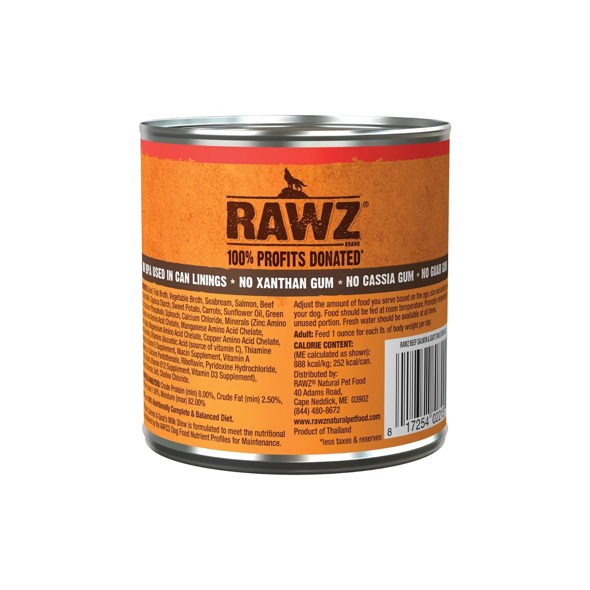 Rawz Stew Dog Beef Salmon Goat Milk 10oz. (Case of 12)