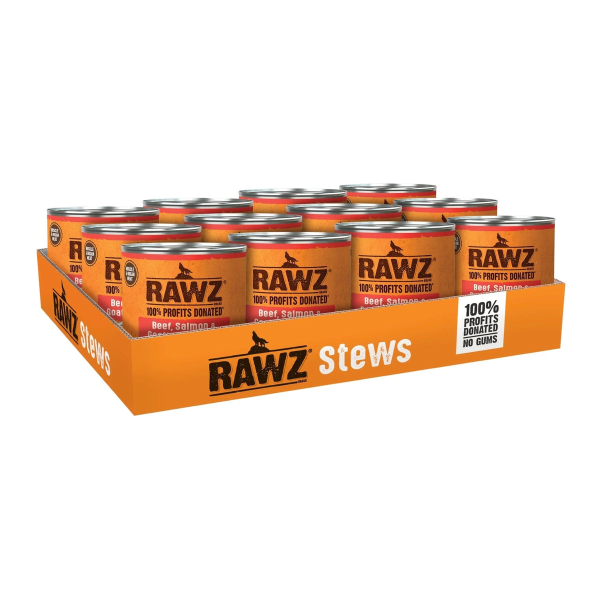 Rawz Stew Dog Beef Salmon Goat Milk 10oz. (Case of 12)