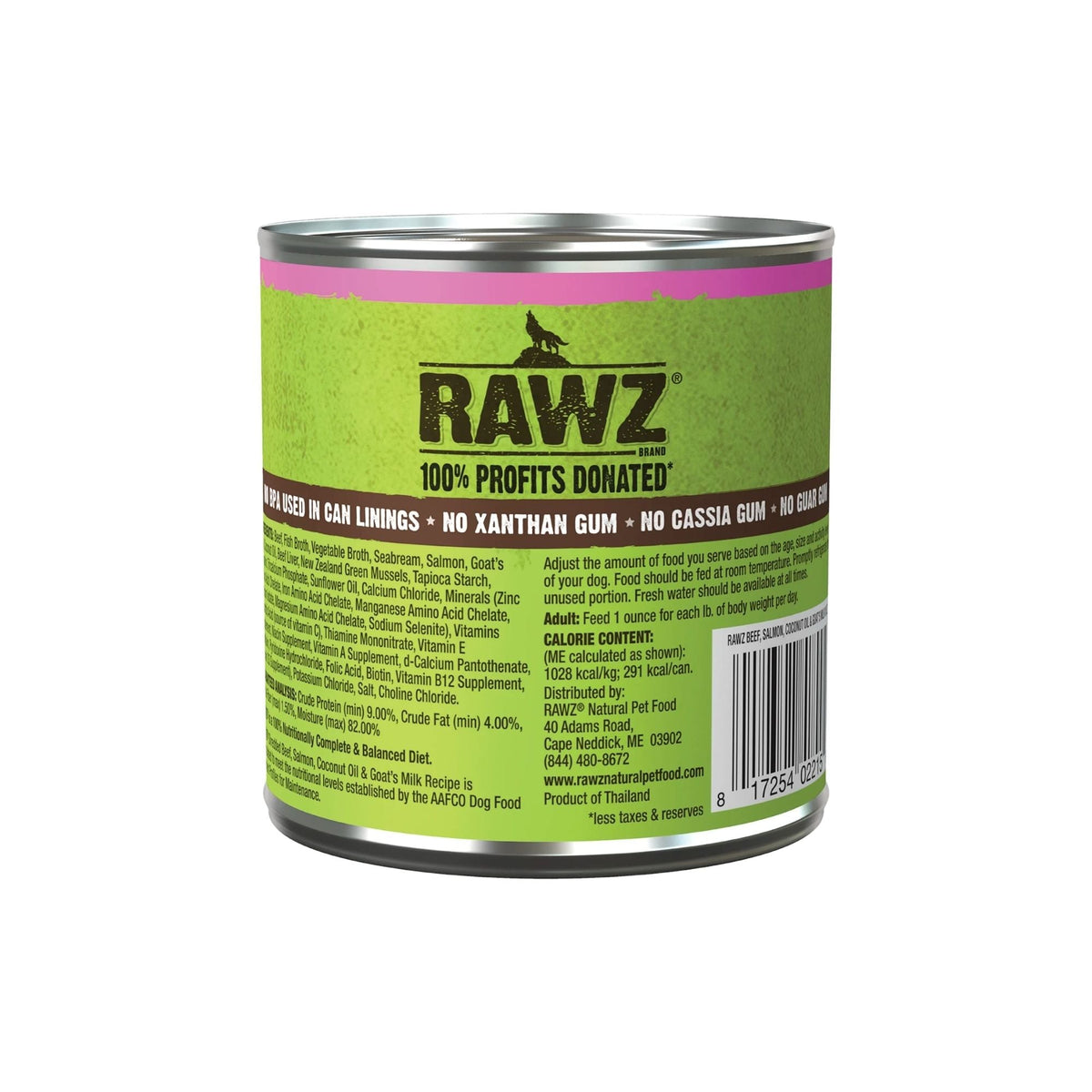 Rawz Shredded Dog Beef Salmon Coconut Oil Goat Milk 10oz. (Case of 12)