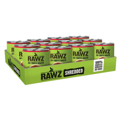 Rawz Shredded Dog Beef Pumpkin Sweet Potato Goat Milk 10oz. (Case of 12)